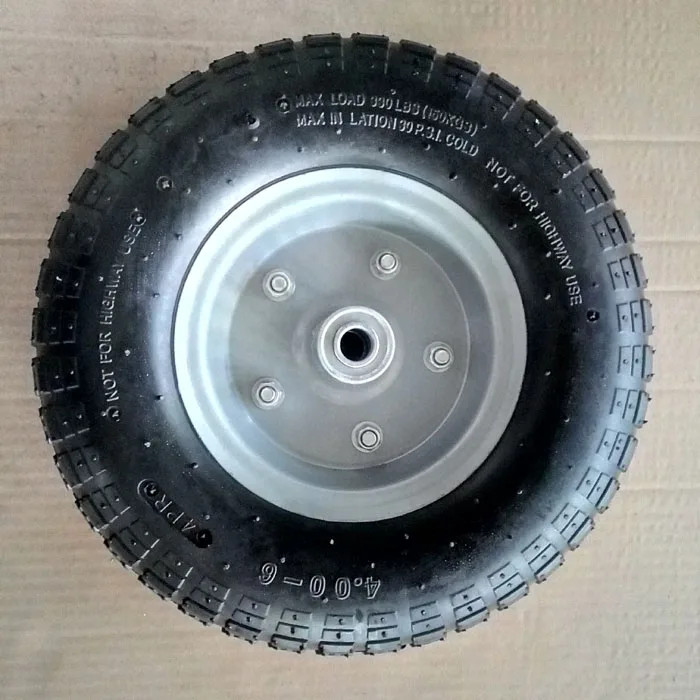High Quality 4.006 Pneumatic Rubber Wheels 13 Inch Beach Cart Trolley