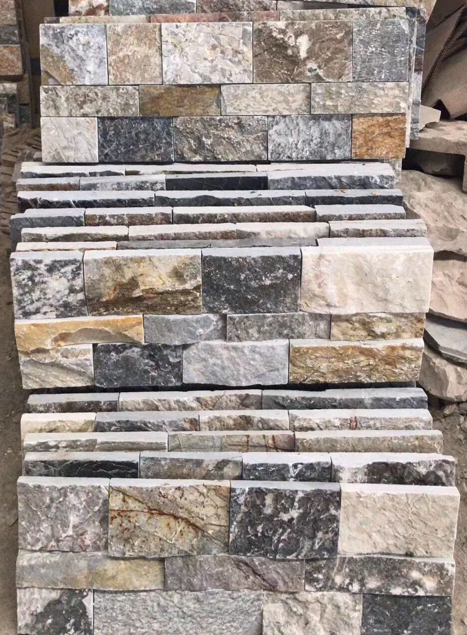 Outdoor Wall Decorative Natural Stone Rock Finish Stacked Ledge Stone