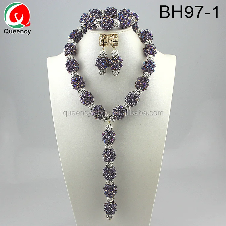 African Wholesale Coral Beads Bridal Jewelry Sets