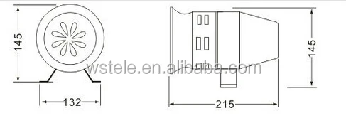 MS-390 alarm siren 22VAC