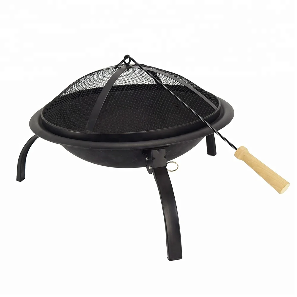 21 5inch Portable Cast Iron Backyard Bbq Folding Fire Pit Buy