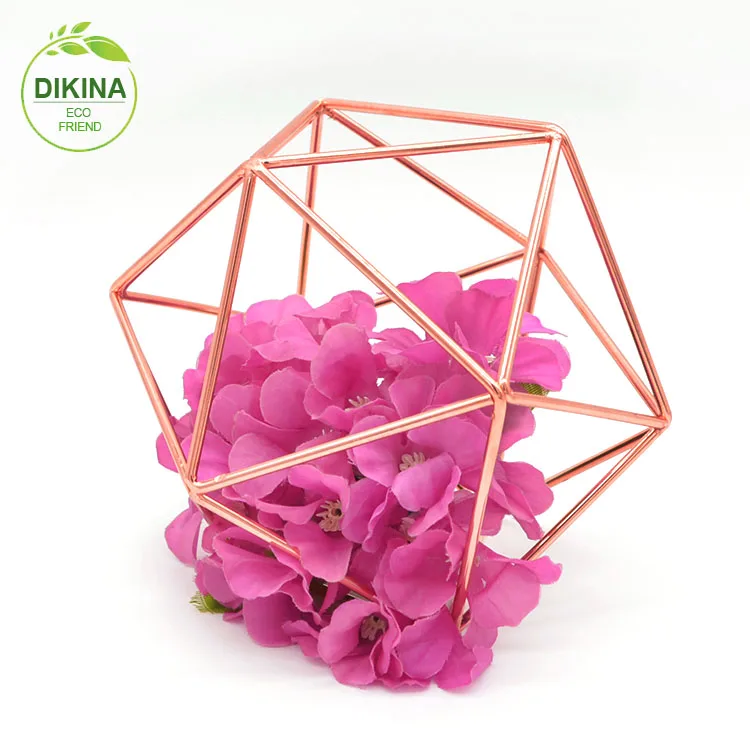 2018 ||| This can be done in gold &silver & copper ||| wholesale bulk metal framed geometric terrarium glass