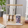 Metal wooden durable display Rack Jewelry Accessory Storage Rack
