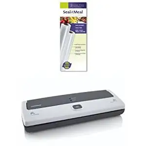 Seal-A-Meal 11-Inch by 9-Foot Rolls and FSSMSL0160-000 Vacuum Sealer Bundle