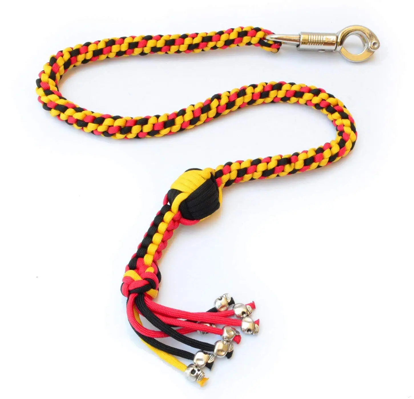 Heavy Duty 12 Plait Nylon Weaving Yellow /& Black Real Whip Bull whip 6 Ft Long
