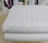Wholesale White Polycotton Satin Stripe 0.4 cm Flat Bed Sheets King Size For Hotel