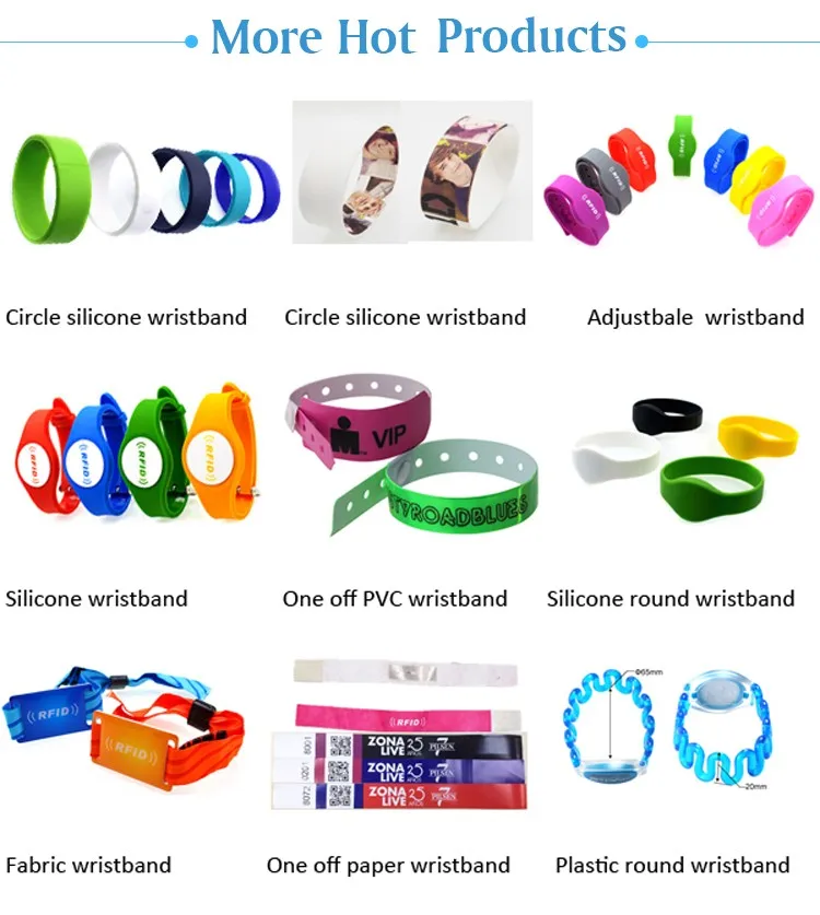 860 960 mhz rfid wristband