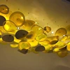 Decorative Blown Murano glass plates hanging restaurant ceiling decoration
