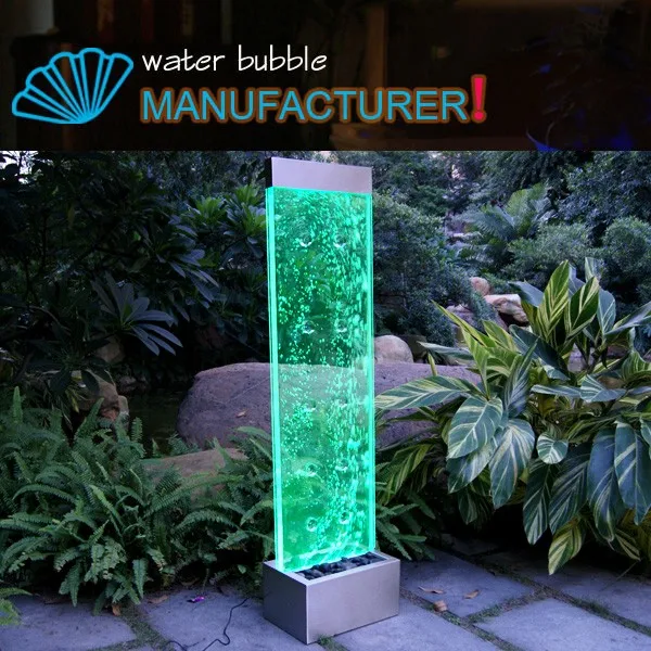 Indoor& Outdoor Water Feature Ornament With Led Acrylic Water Wall