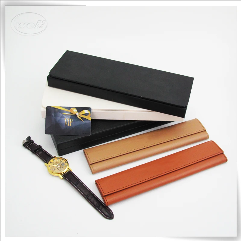 Handmade Watch Storage Pouch Waterproof Watch Strap Pouch Pu Leather Velvet Travel Single Watch