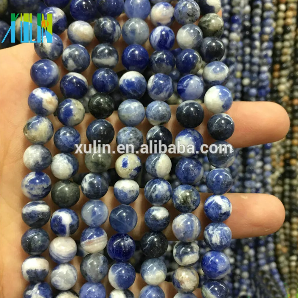 XULIN Gemstone Beads Natural Jewelry Stone Beads 4mm -12mm AAA Quality Natural Brazilian Sodalite