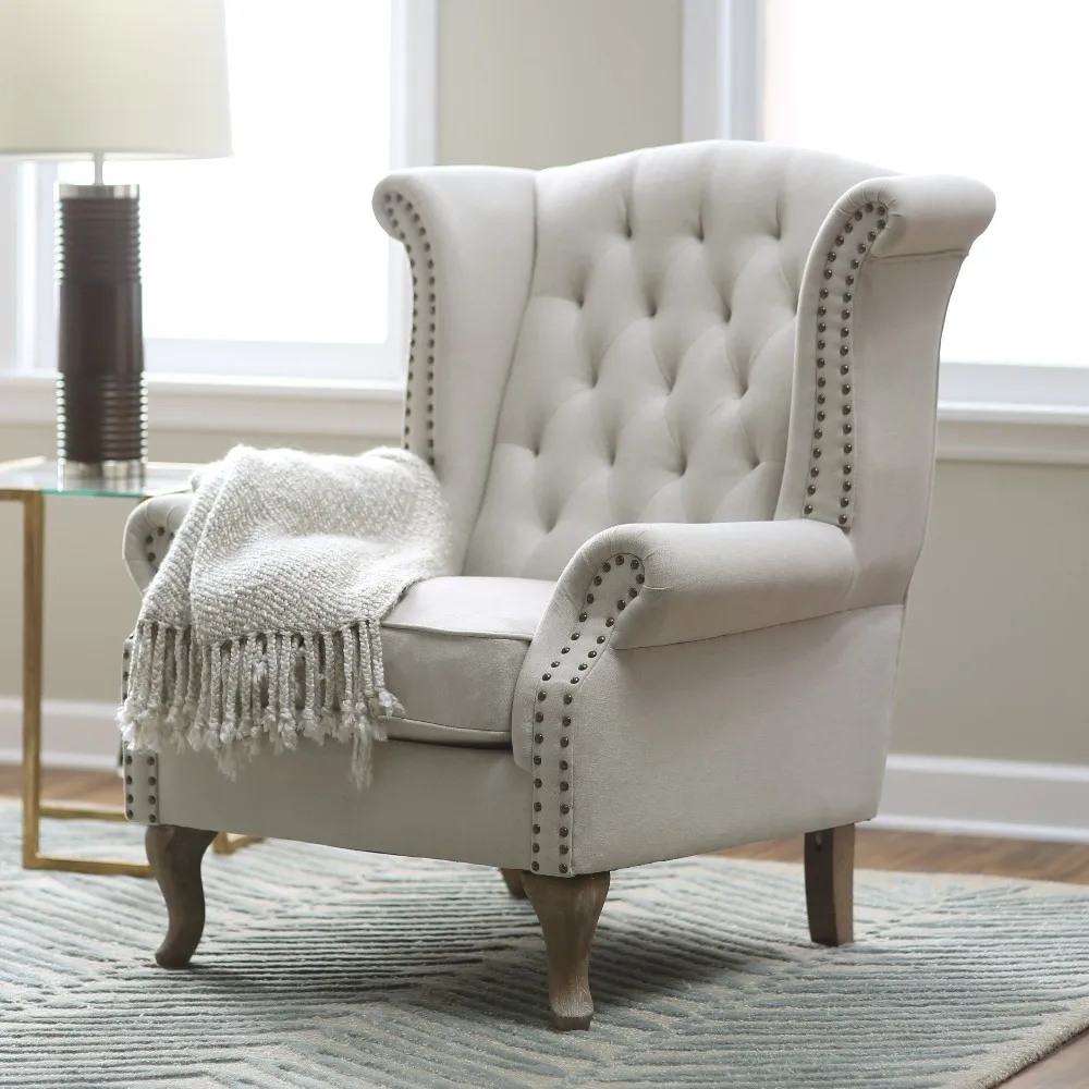 Ac01 High Back Accent Chair Tufted Chair - Buy High Back Accent Chair