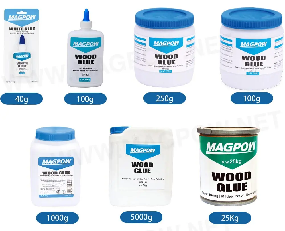 Magpow Rubber Metal Glass Plastics Ceramics Woodworking and Crafts White Wood  Glue - China Glue for Wood, Woodworking Adhesives
