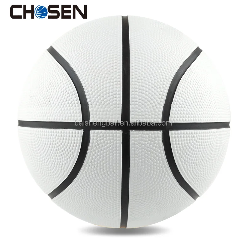 No Logo White Rubber Basketball In Bulk For Kids Gifts Buy Rubber