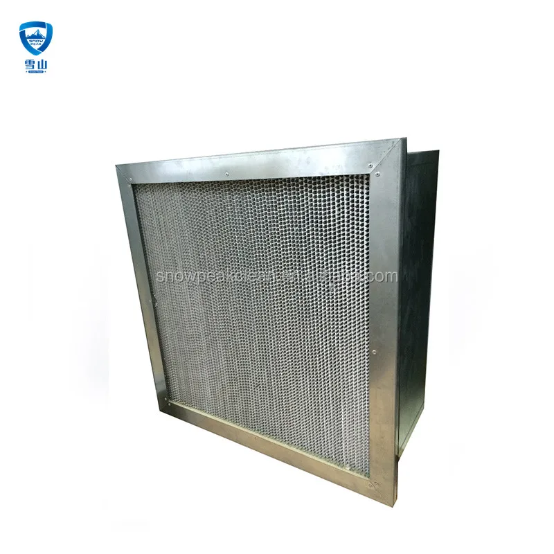 Clean Room H13 Deeppleated Hepa Filter With Aluminum Foil Or Paper