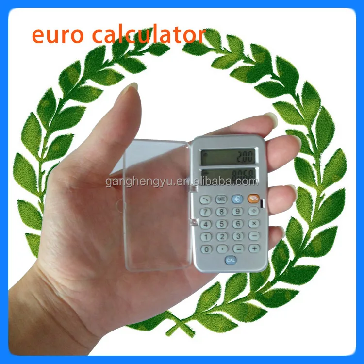محمول صغير اثنين من شاشة الكريستال السائل عملة اليورو آلة حاسبة آلة حاسبة تحويل العملات Buy آلة حاسبة عملة اليورو آلة حاسبة تحويل العملات آلة حاسبة عرض Lcd
