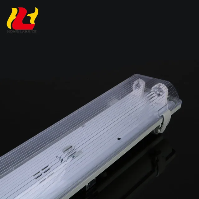4Ft 1500mm 1200mm 900mm 600mm Ip65 Linear 2x20W 40W T8 T5 Double Fluorescent Led Tube Triproof Light Fixture With Reflector