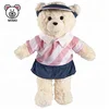 Kids Cute Custom LOGO Plush Toy Stuffed Golf And Baseball Uniform Teddy Bear Wholesale Pretty Girl Soft Peluches Teddy Bear