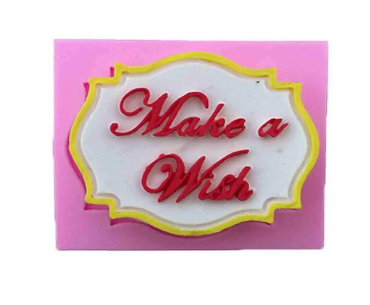 Neaer English Happy Birthday DIY Cake Mold Sugar Silicone Mold Liquid Silicone Mold For Kitchen