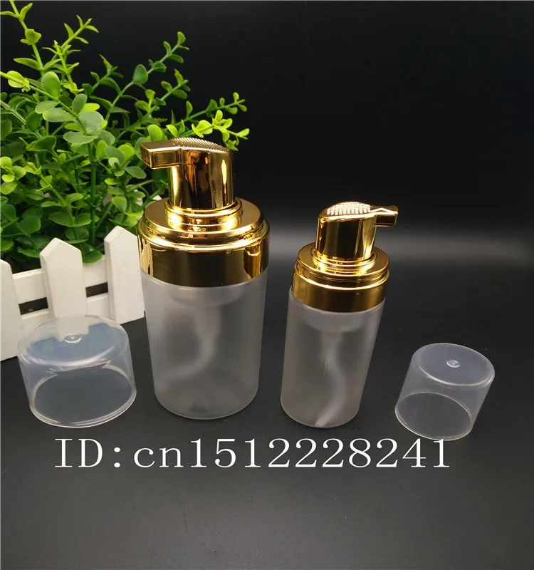 High-Quality Transparent or Opaque Gold 50ml 60ml100ml 120ml 150ml PET Plastic Foam Pump Bottles details