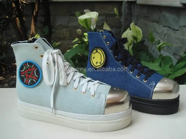 platform canvas boots