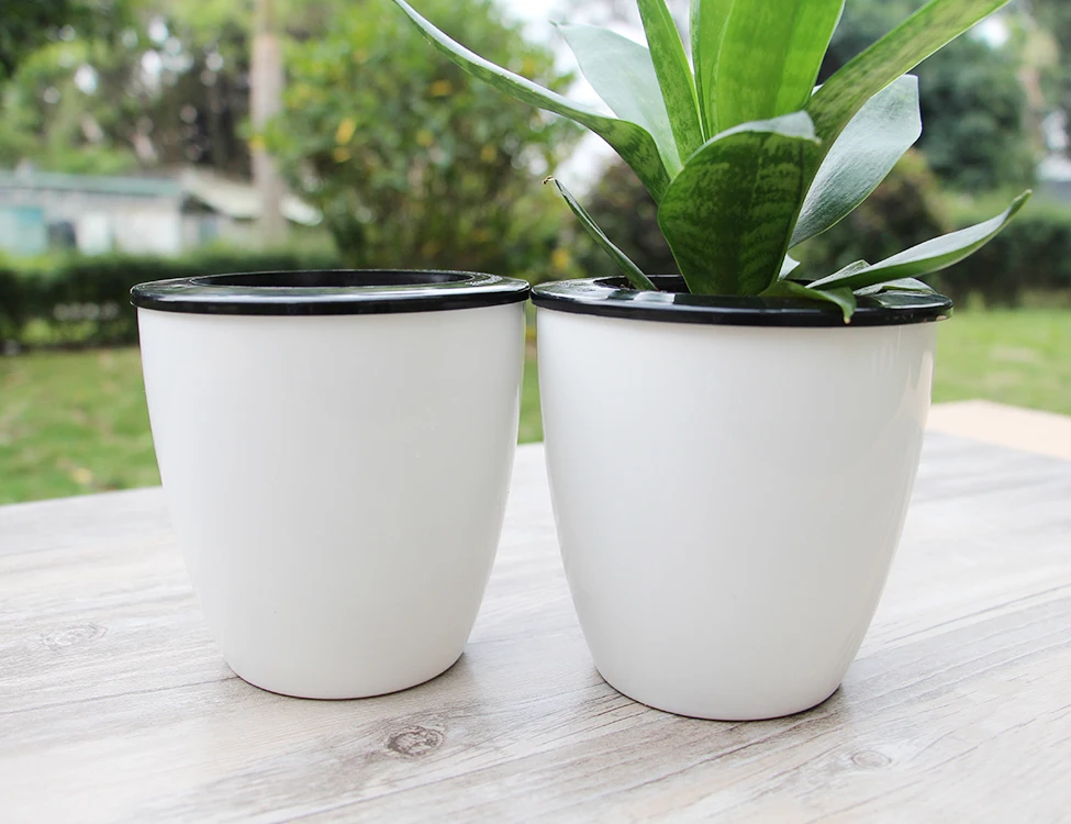 Factory Wholesale Cheap Garden Round Shape Small The Lazy Self Watering