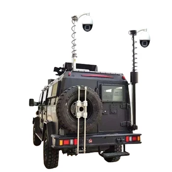 4.6m cctv camera vehicle mounted telescopic tower