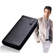 Hot sale New Men Leather Card Cash Receipt Holder Organizer Bifold Wallet Purse