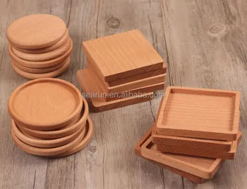 wooden drink coasters