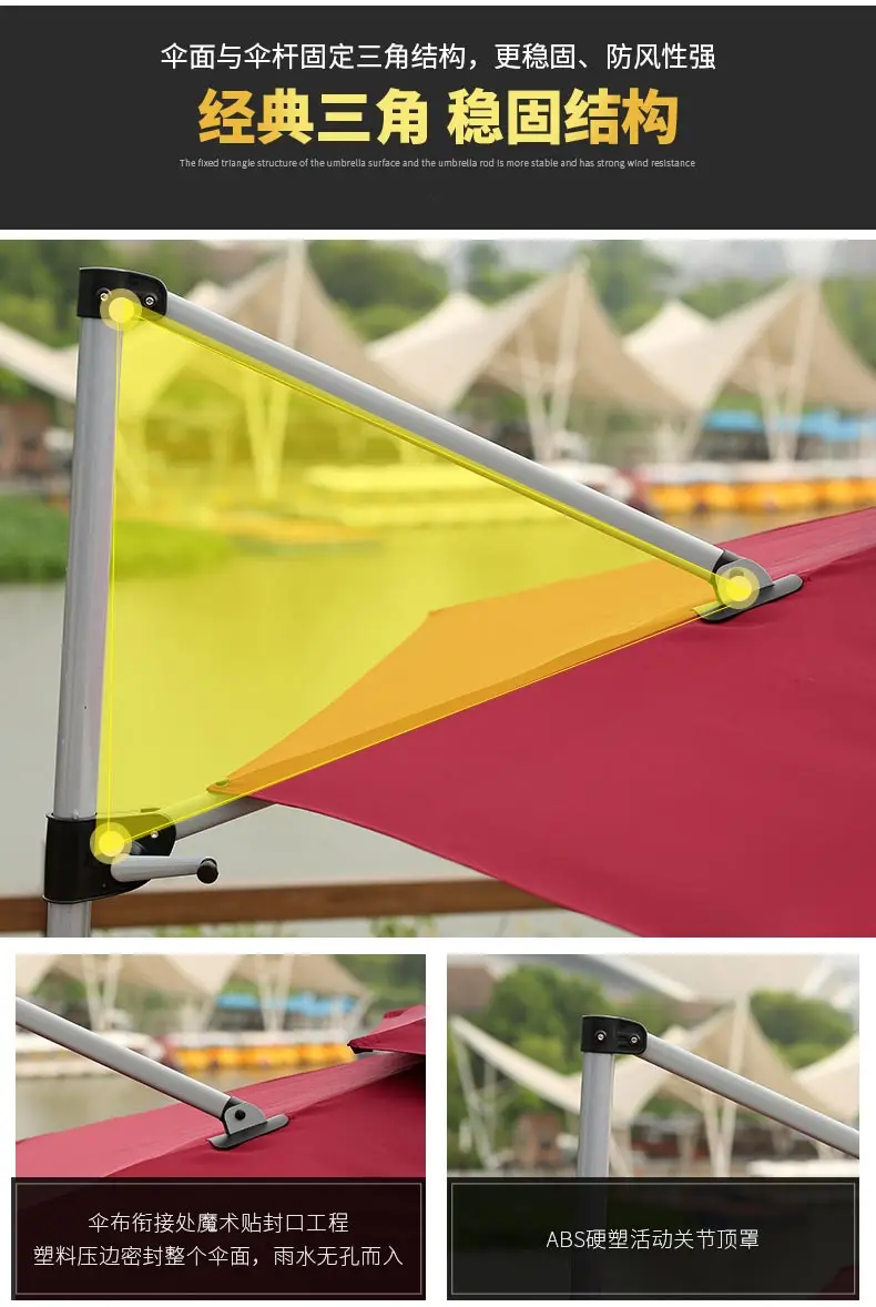 Latest design beer garden umbrella  square top garden umbrella for sale