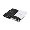 Rubber Surface White Black Portable Power Bank 10000 mAh Qi Wireless Charger For Mobile Phone