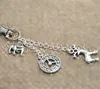 Hannibal bag inspired Key ring will graham charm Key Chain charm in silver