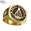 2019 New design for male and female antique masonic rings
