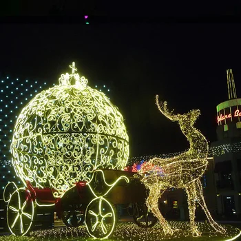 Demountable Light Up Elegant Led Horse-drawn Carriage ...