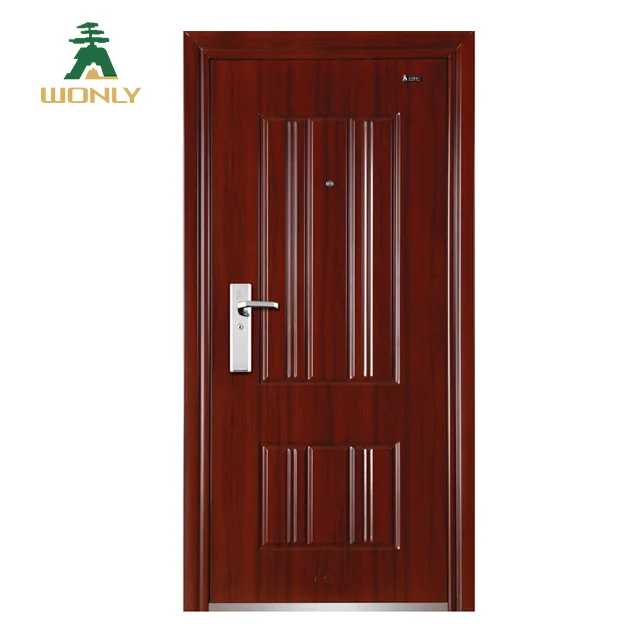 2018 New Chinese Steel Security Doors Cheap Exterior Doors India Design