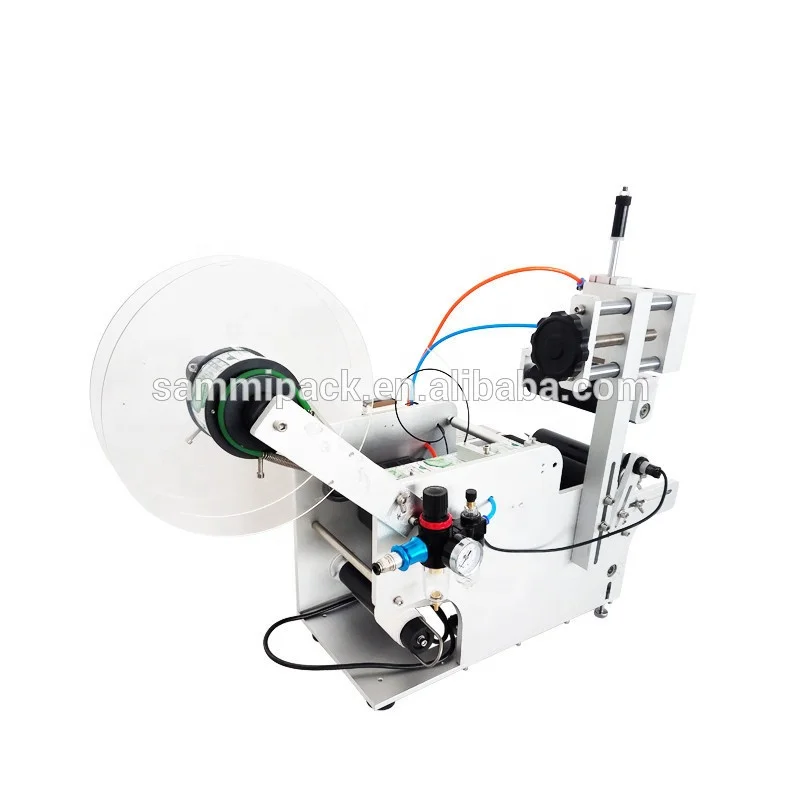 LT-80D Pneumatic Round Bottle Labeling Machine with 220V/110V Power 25-50 Pieces/Min for 15-120 mm Diameter Bottles