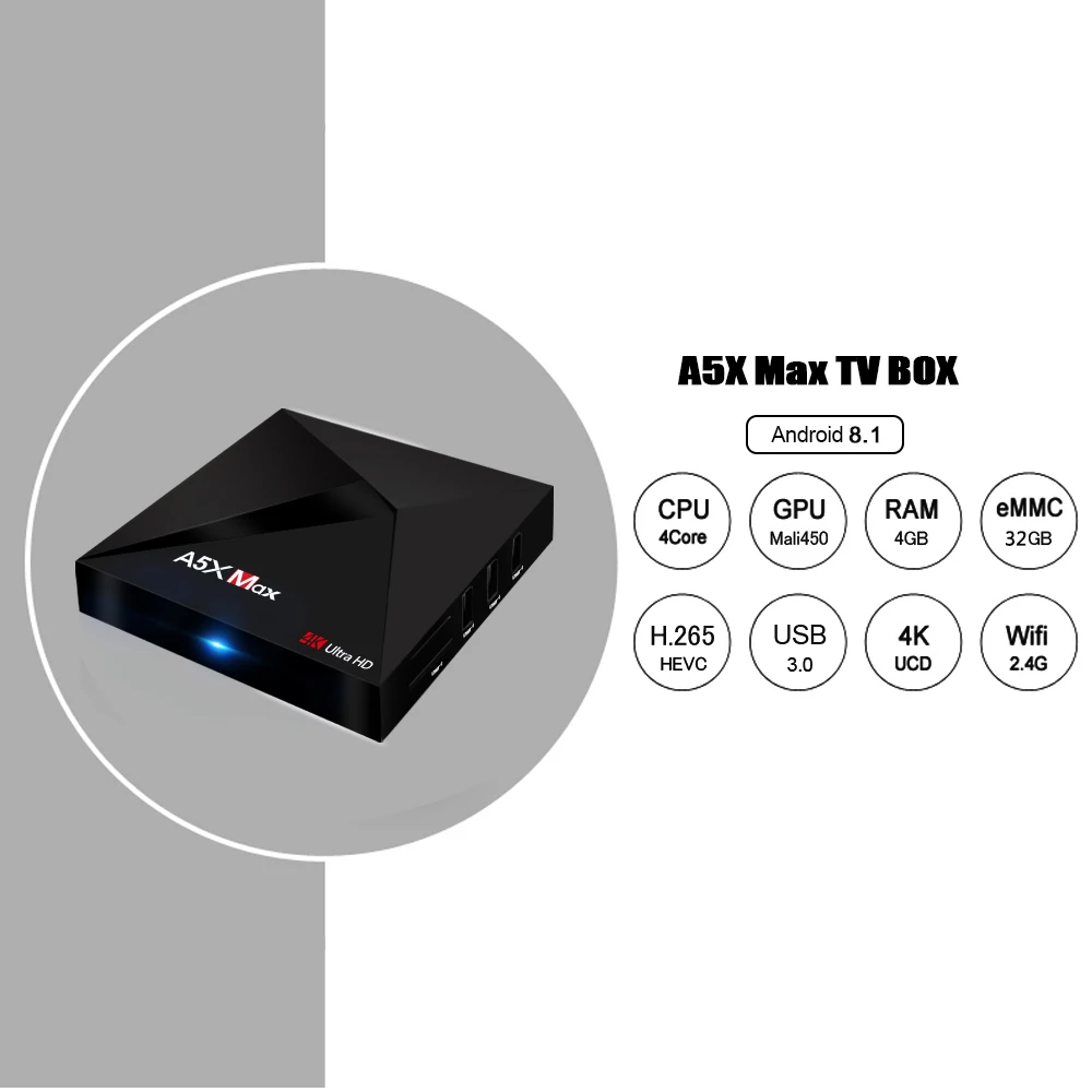 Download Smart Tv Box A5X Max PNG