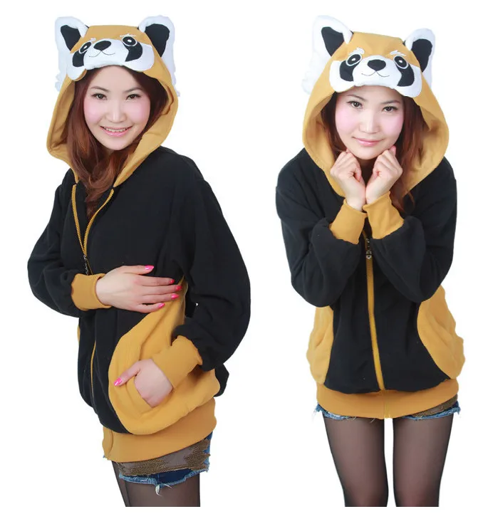 animal hoodies with ears and tail