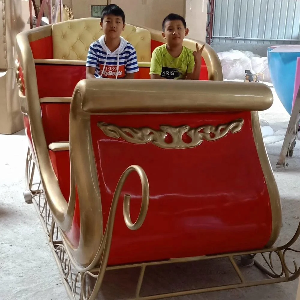 Wholesale Decorative Christmas Sleigh Decoration Fibreglass