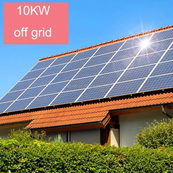 Home Solar System 10kw Off Grid Solar Power System Solar Panel System 10kw Solar System Kits With Batteryinvertercontroller Buy Home Solar