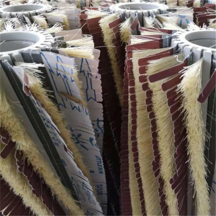 China Customized Polishing Sander Paper Sisal Strip Cylinder Brush For