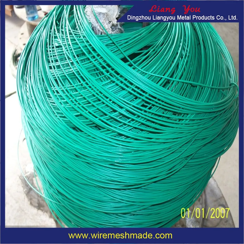 Green Pvc Coated Wire /pvc Coated Iron Wire/dingzhou Liangyou Buy Pvc