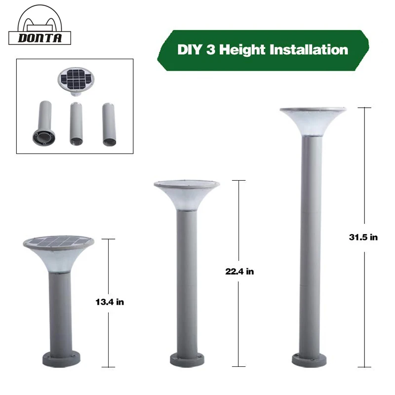 solar garden light. (2)
