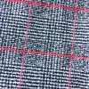 2018 trending products black rayon polyester blend plaid bengaline fabric with red stripes