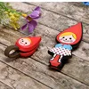 Creative promotional embossed soft pvc mini earphone cable tie