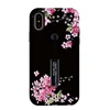 for iphone X case fashion Flower designs ring holder kickstand dual layer case phone cover