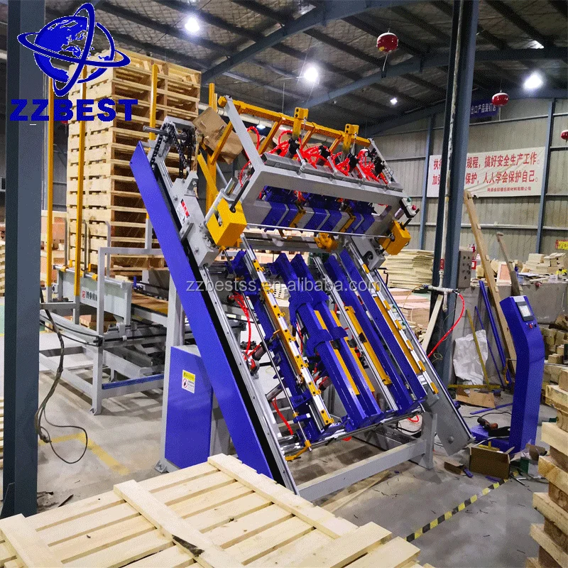 Zzbest Wood Pallet Production Line Automatic Single Side Pallet Nailing