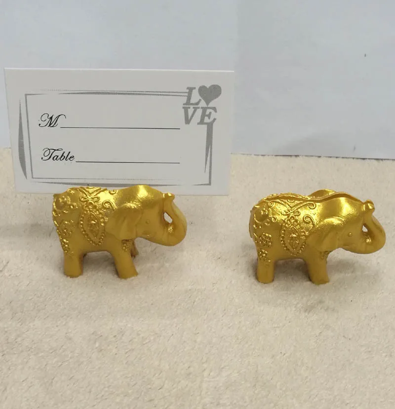 Ywbeyond Wedding Table Centerpiece Golden Elephant Place Card Holder