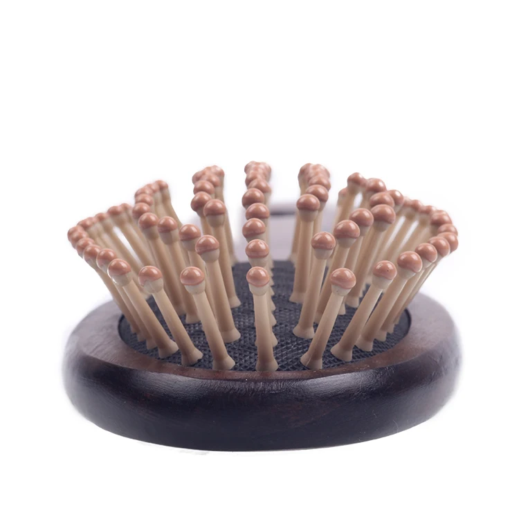 EUREKA W19689-BR Wooden Massage Paddle Big Pins Hair Brush