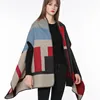 Womens Thick Knitted Shawls pashmina And Wraps Winter Soft Warm Scarf poncho